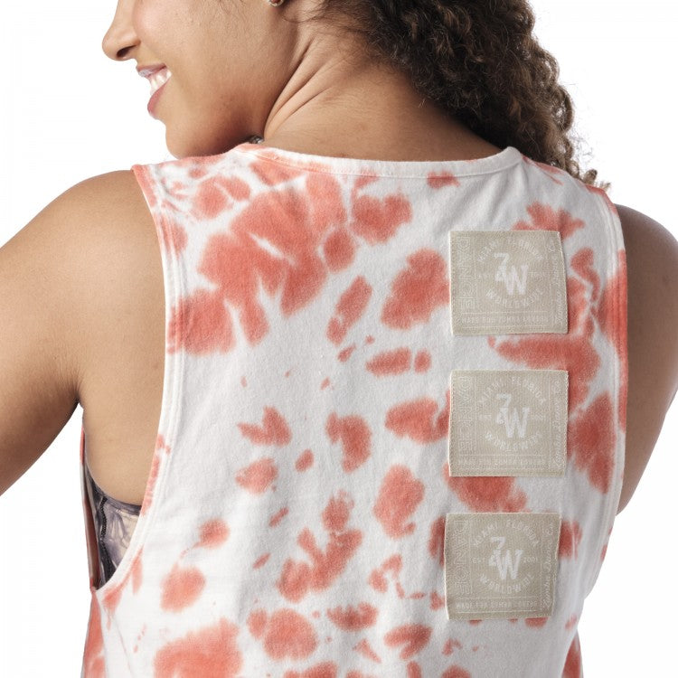Zumba Dance Company Tie-Dye Tank Orange Peel Z23