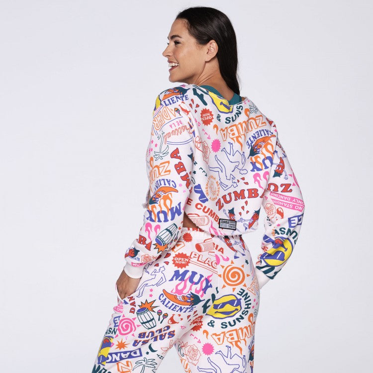 Fun & Sunshine Crop Sweatshirt Z25