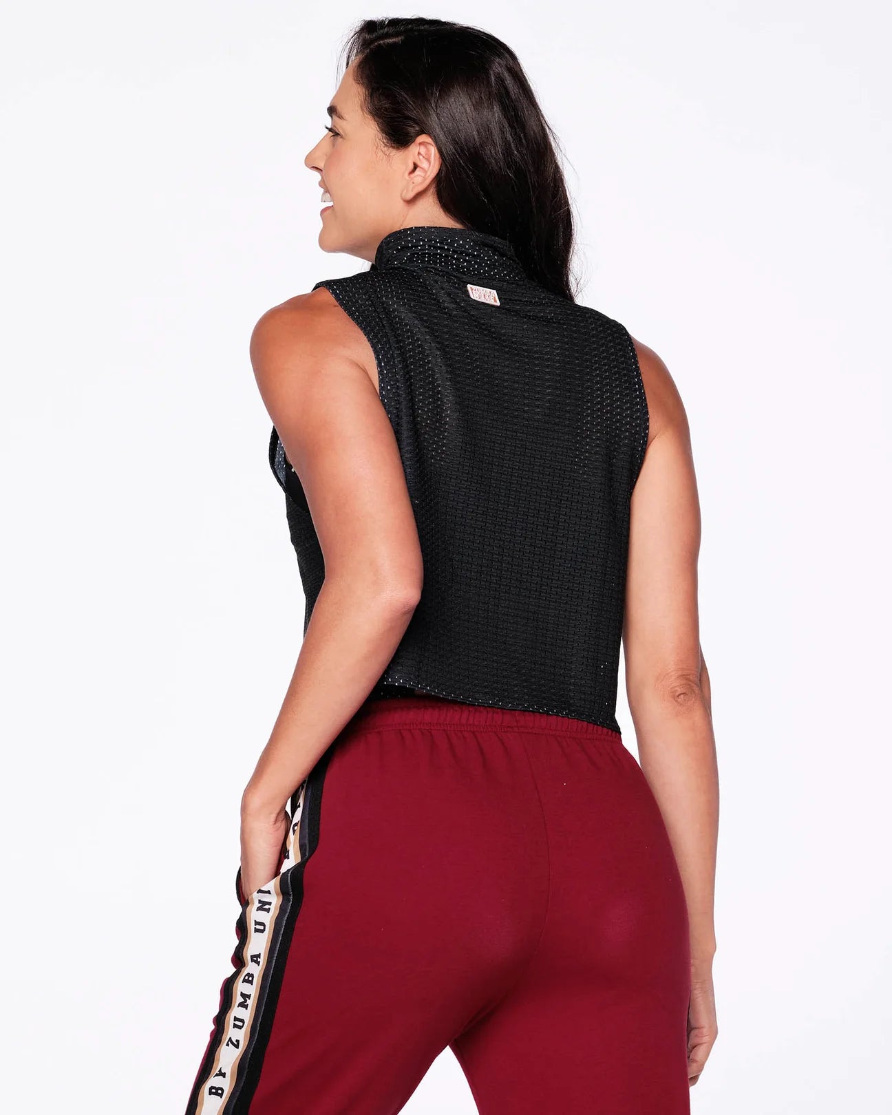 We Move The World Crop Mesh Tank Z23