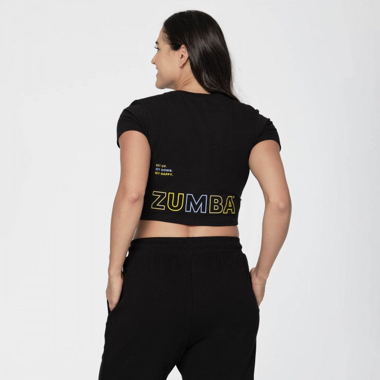 Zumba Happy Fitted Crop Top Z23