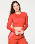 Zumba Forever Long Sleeve Crop Top Z6