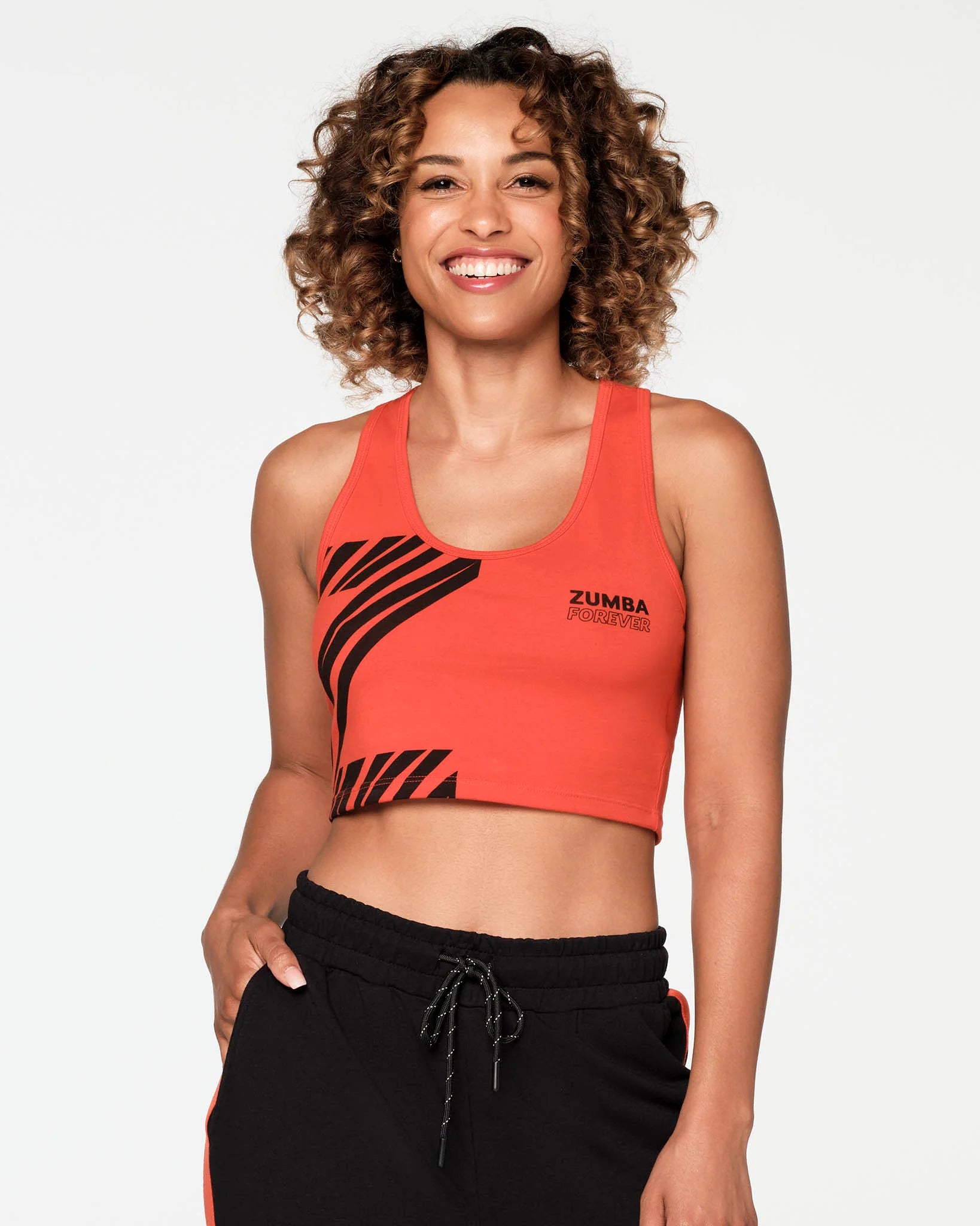 Zumba Happy Crop Racerback B6