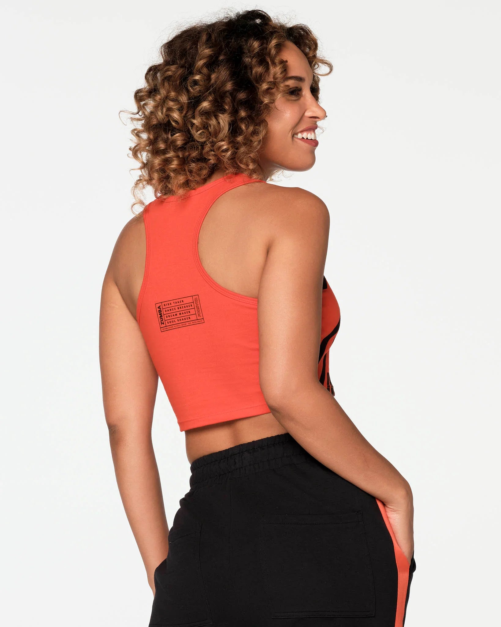Zumba Happy Crop Racerback B6