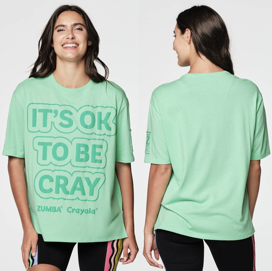 Zumba X Crayola It's Okay To Be Cray Tee Z25