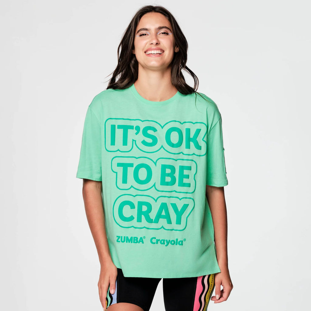 Zumba X Crayola It's Okay To Be Cray Tee Z25