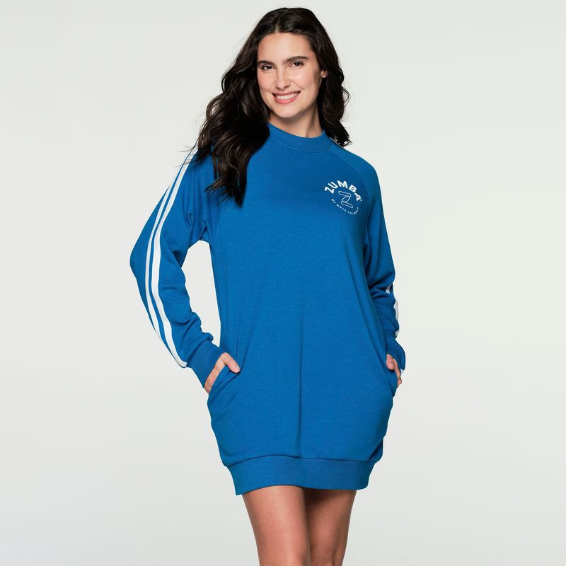 Zumba Move The World Sweatshirt Dress Z23