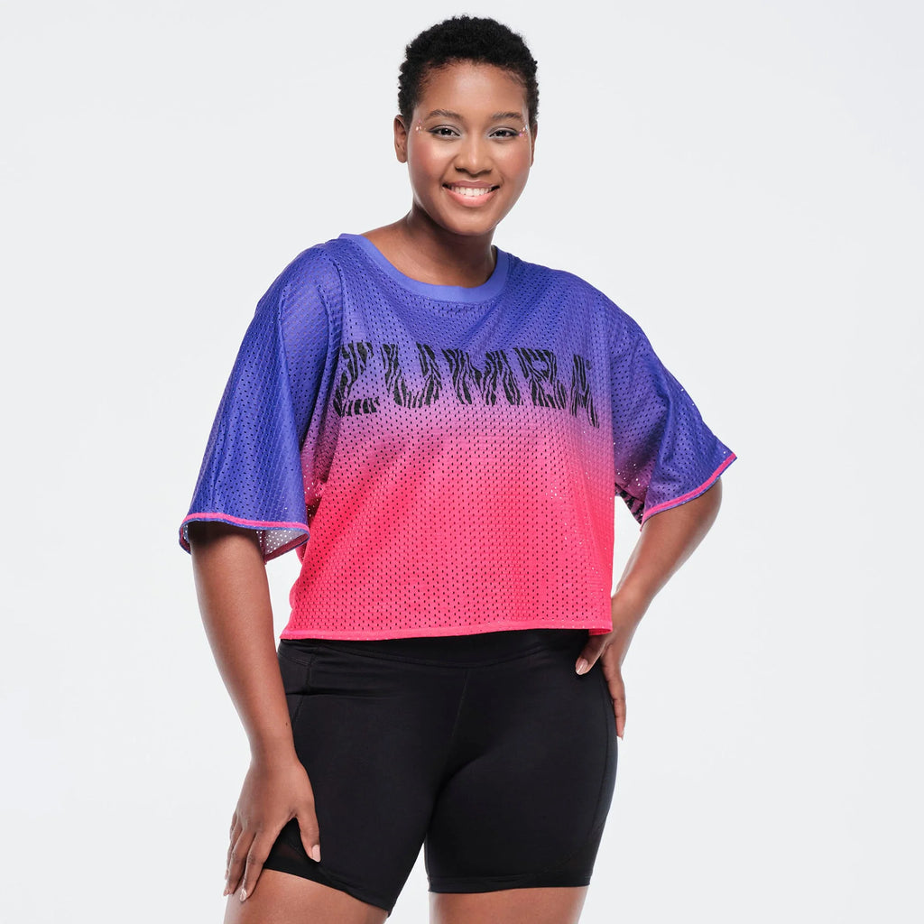 Funscape Boxy Dolman Crop Top Z23