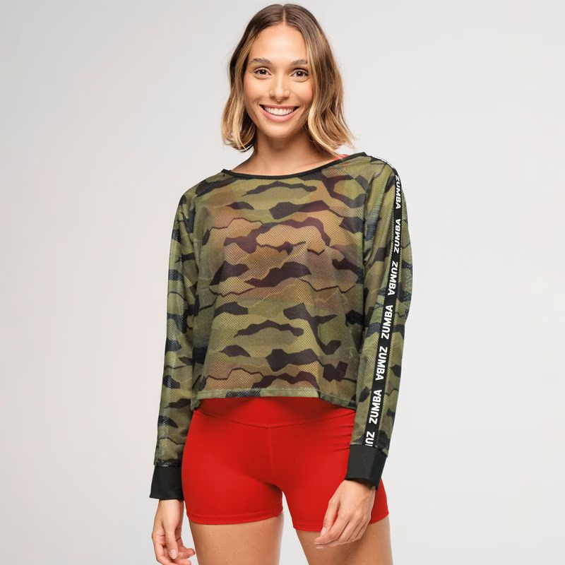 Zumba Explore Raglan Mesh Pullover  Z24
