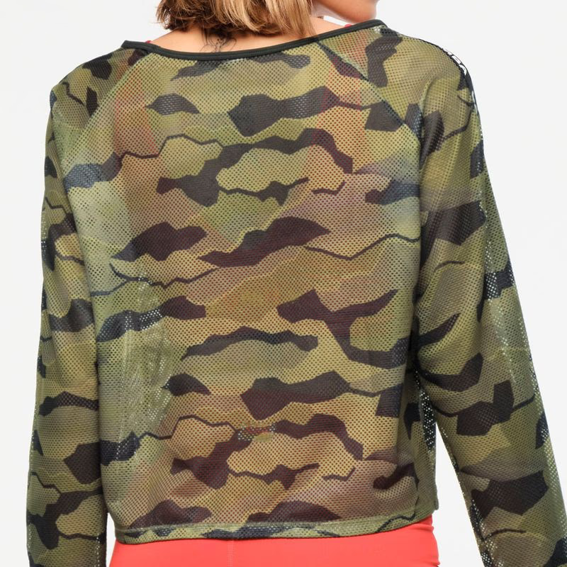 Zumba Explore Raglan Mesh Pullover  Z24