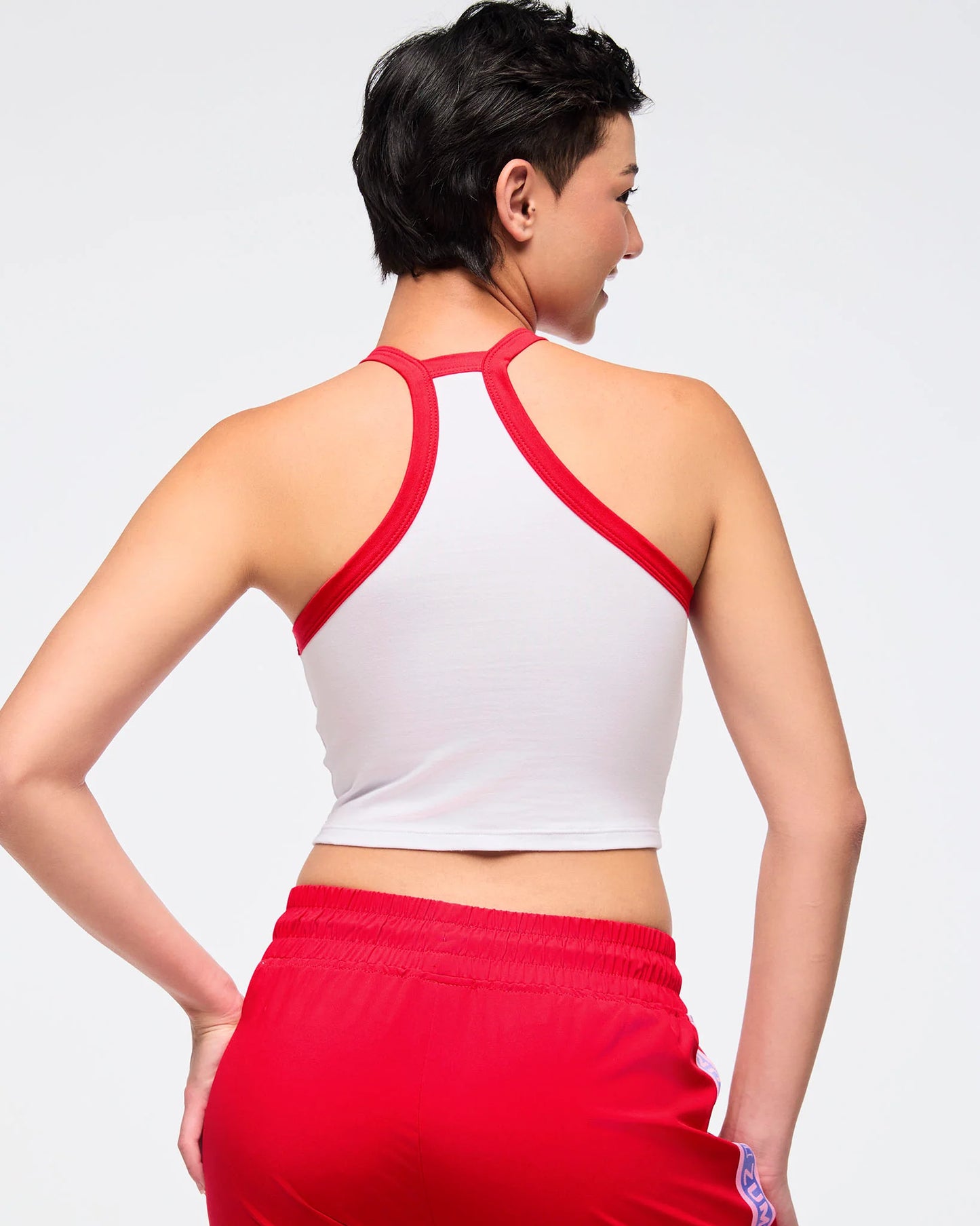 Zumba Love High Neck Crop Cami Tank B11