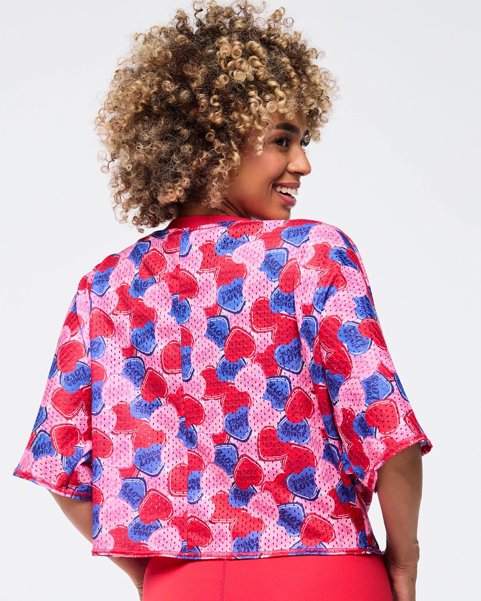 Zumba Love Boxy Dolman Crop Top B11