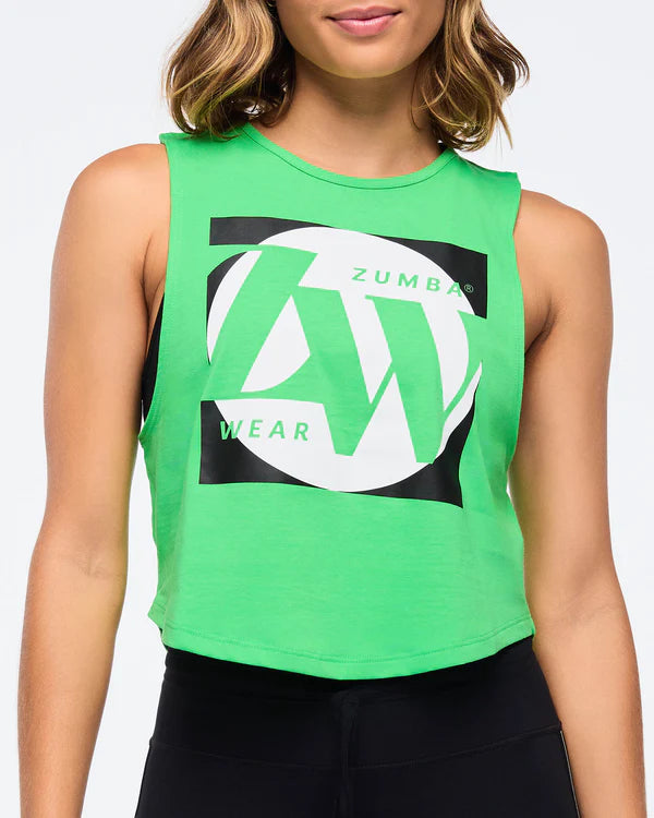 Zumba Haus Crop Muscle Tank- B6