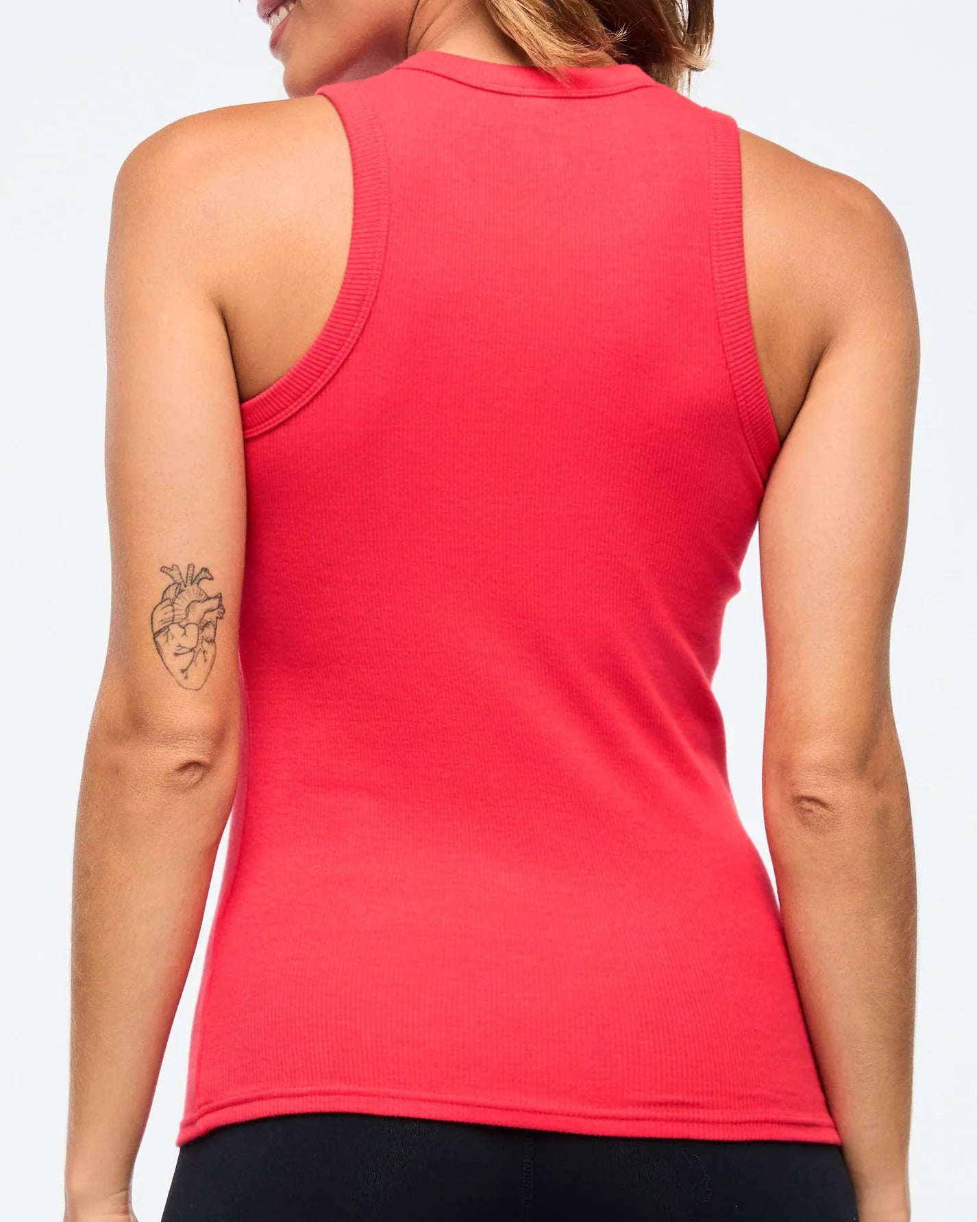 Zumba Haus High Neck Ribbed Tank- B8