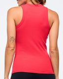 Zumba Haus High Neck Ribbed Tank- Z3