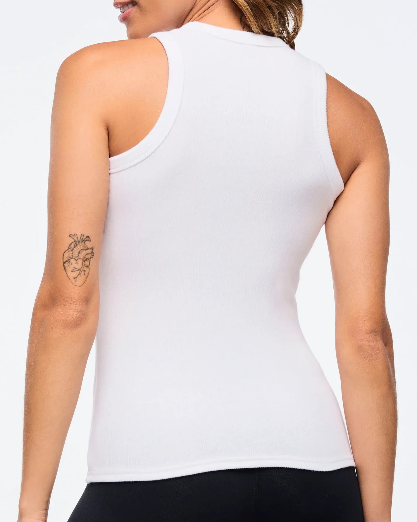 Zumba Haus High Neck Ribbed Tank- B8