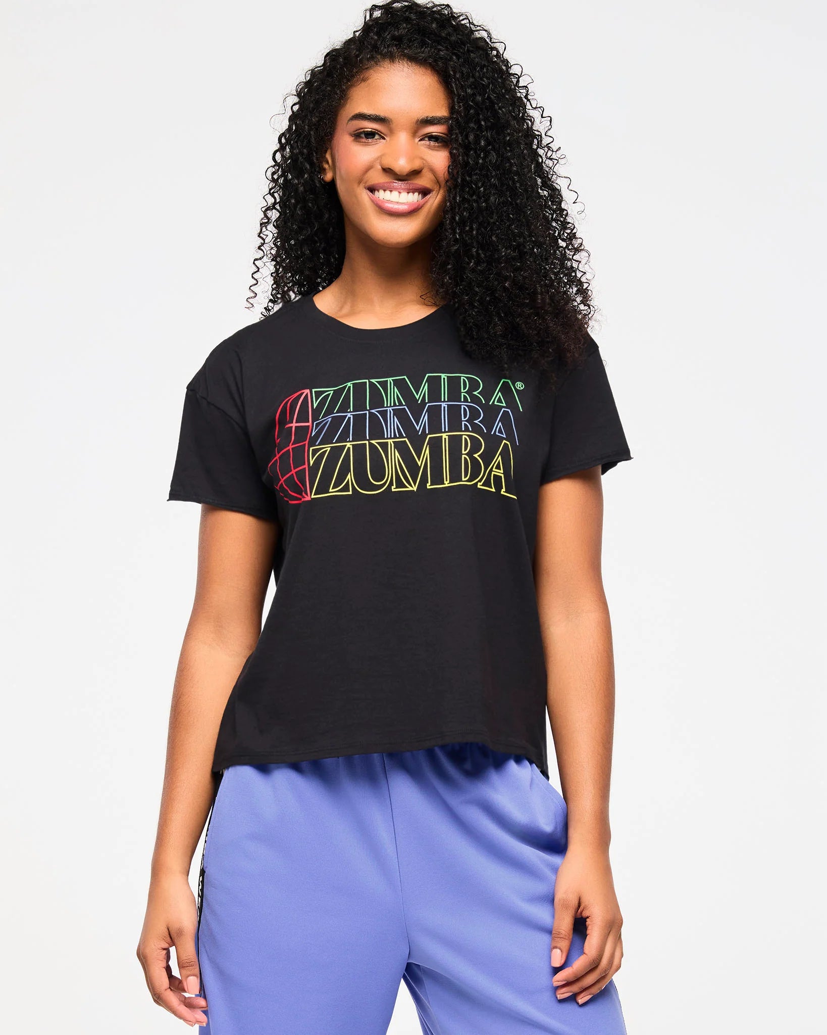 Zumba Haus High Low Crew Neck Top B5