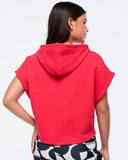 Zumba Haus Short Sleeve Crop Pullover Hoodie- Z3