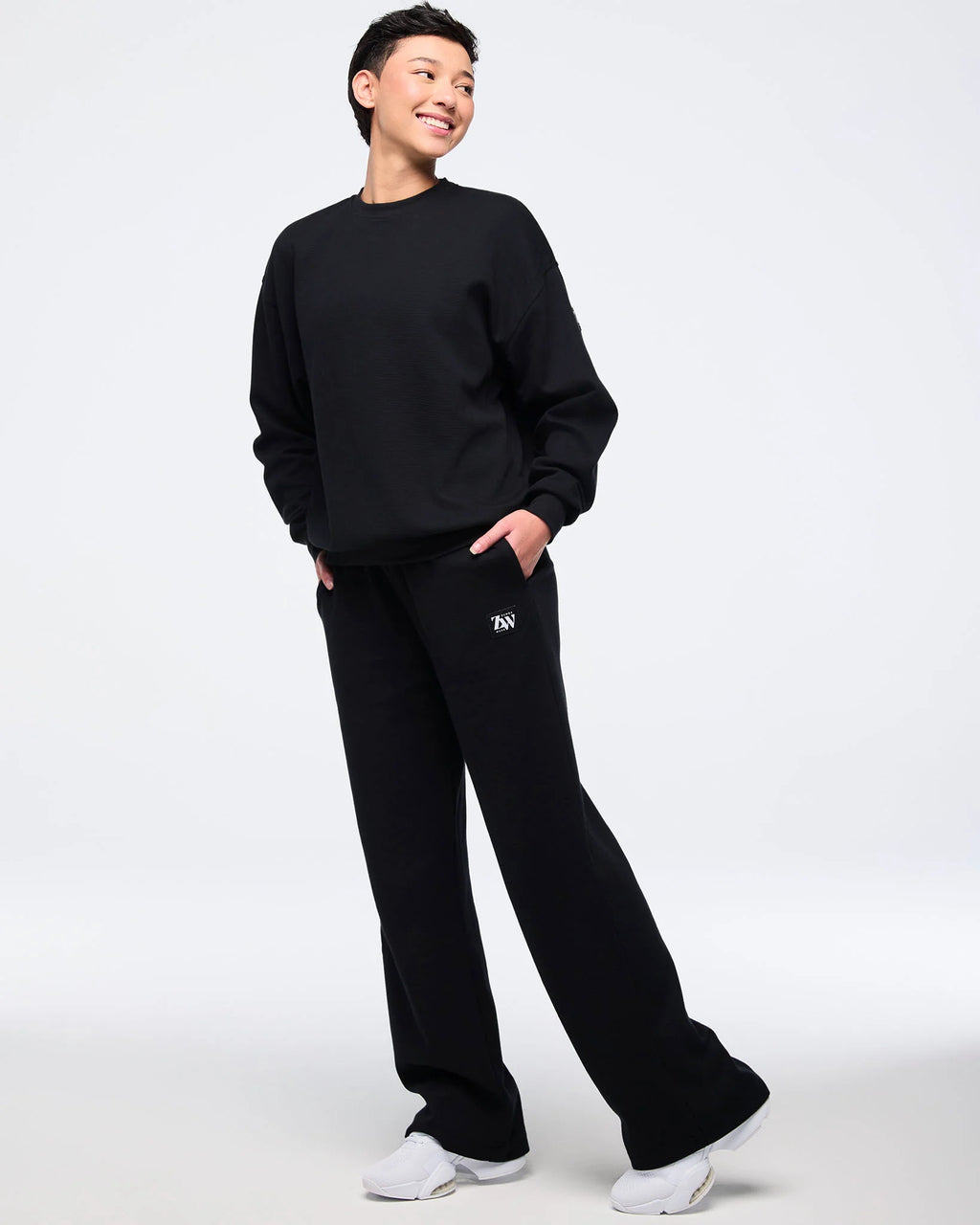 Zumba Haus Oversized Waffle Sweatshirt B7