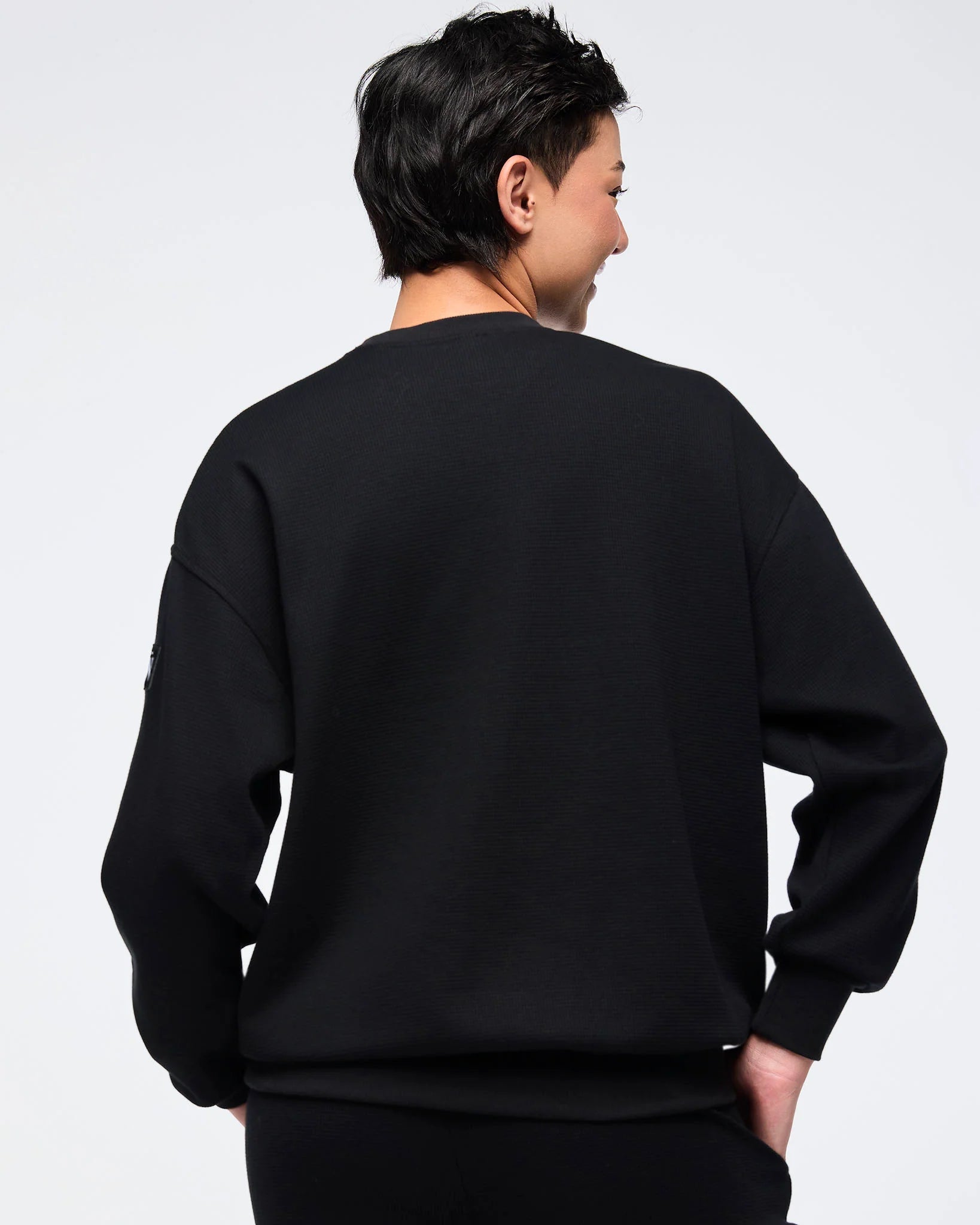 Zumba Haus Oversized Waffle Sweatshirt B7