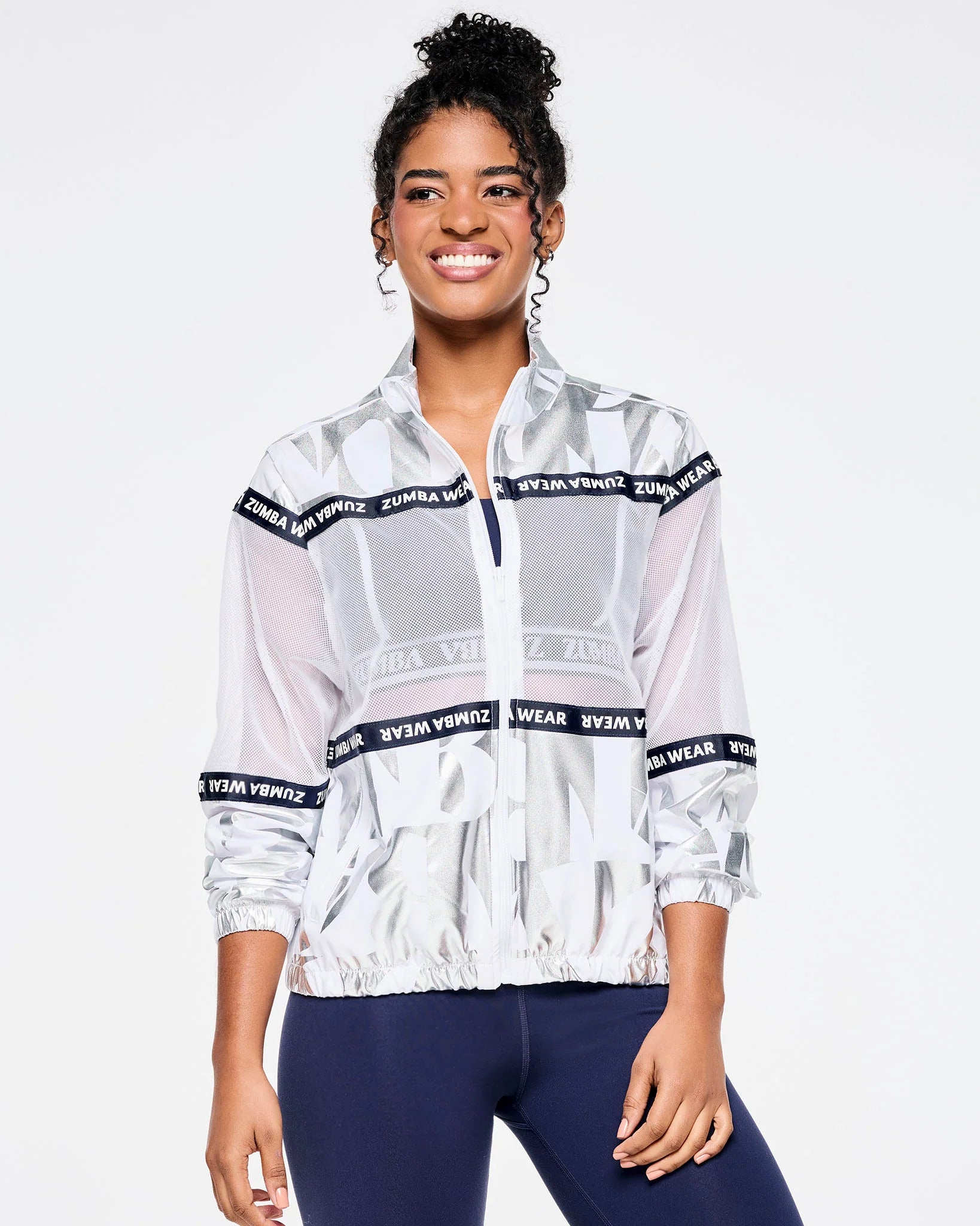 ◆3月新作◆Zumba Out Loud Woven Jacket With Mesh Inserts Zumba Out Loud Woven Jacket With Mesh Inserts B2