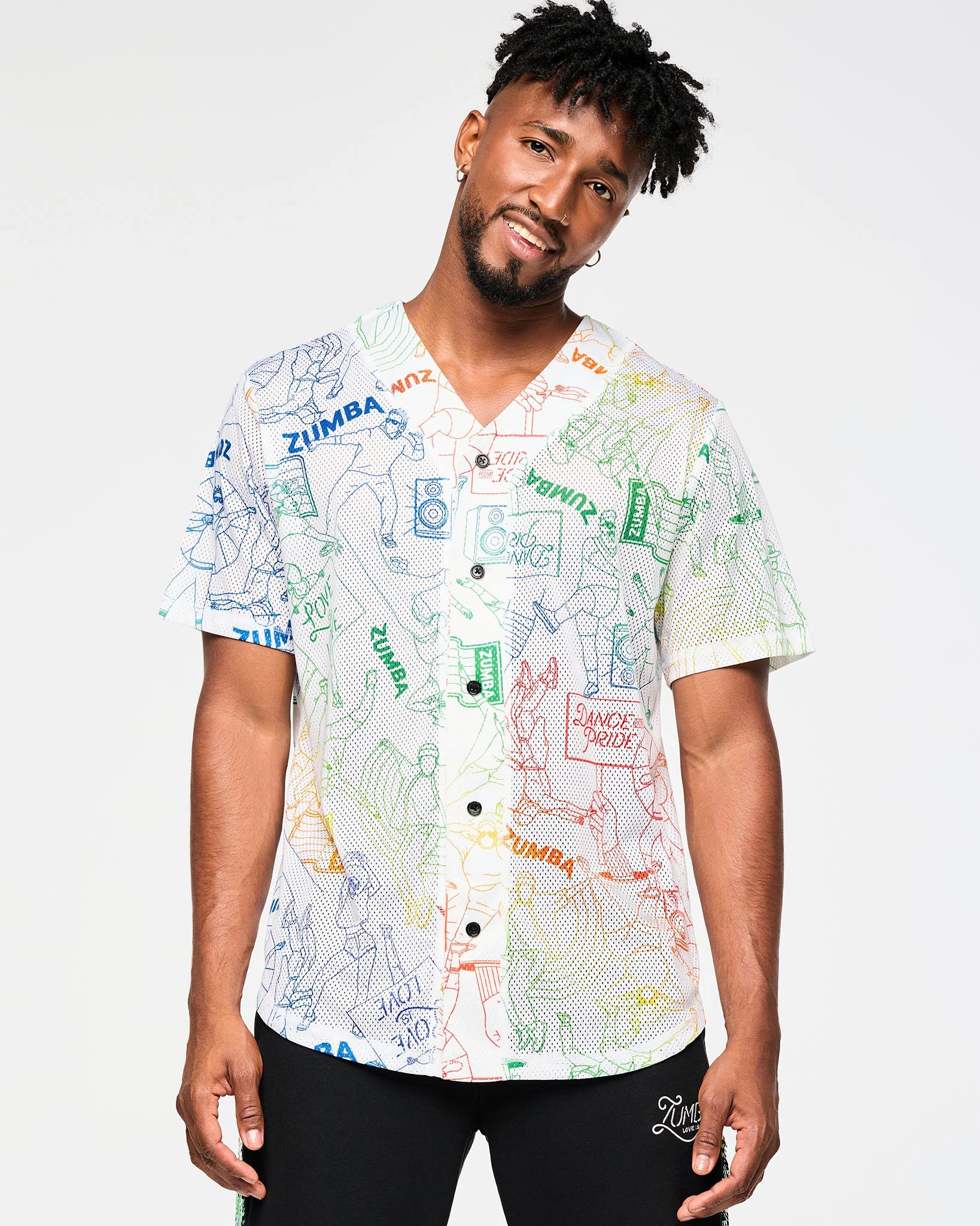 Zumba Baseball Button Up Jersey Z23