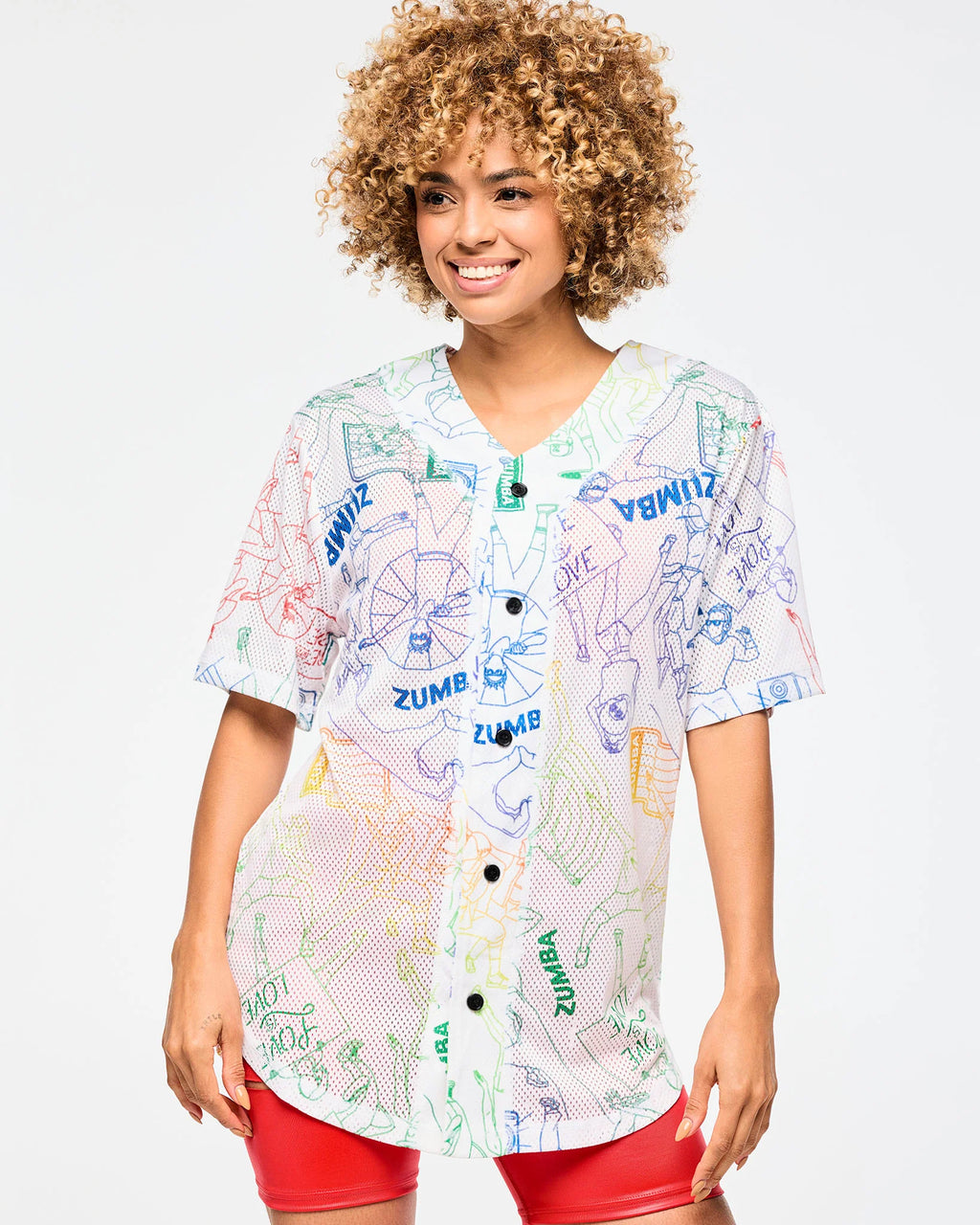 Zumba Baseball Button Up Jersey Z23