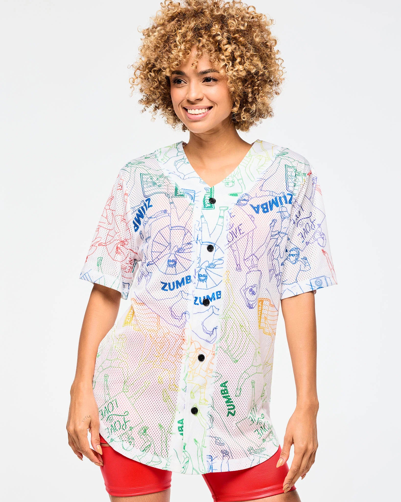 Zumba Baseball Button Up Jersey Z23