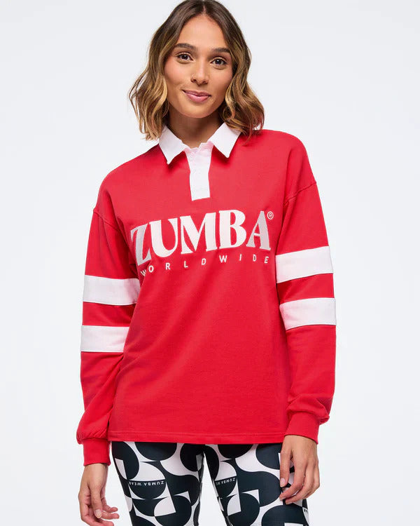 Zumba Haus Long Sleeve Polo- B1