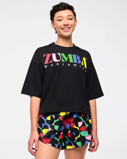 Zumba Haus Oversized Boxy Crop Top Z2