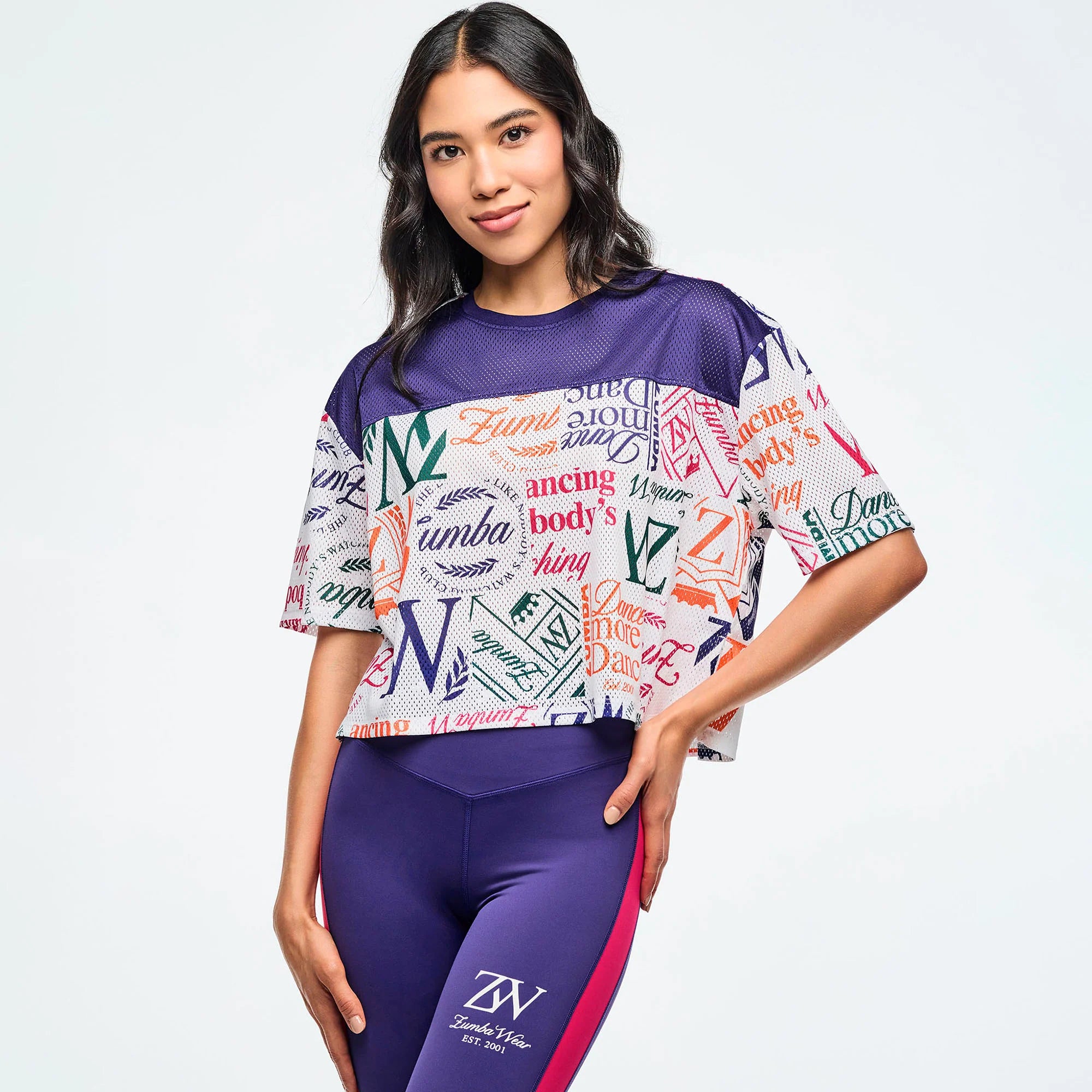 Class of 2001 Mesh Boxy Crop Top Z1