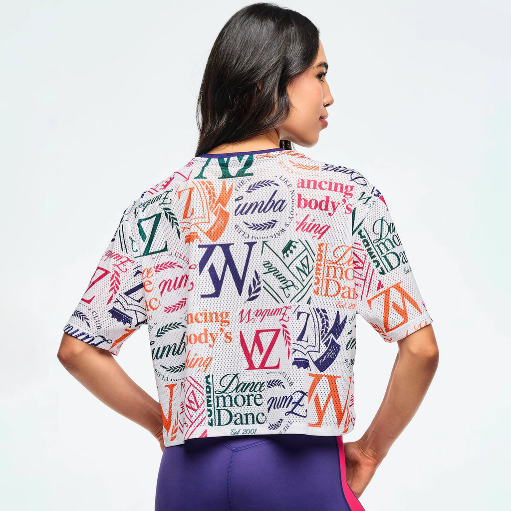 Class of 2001 Mesh Boxy Crop Top Z1