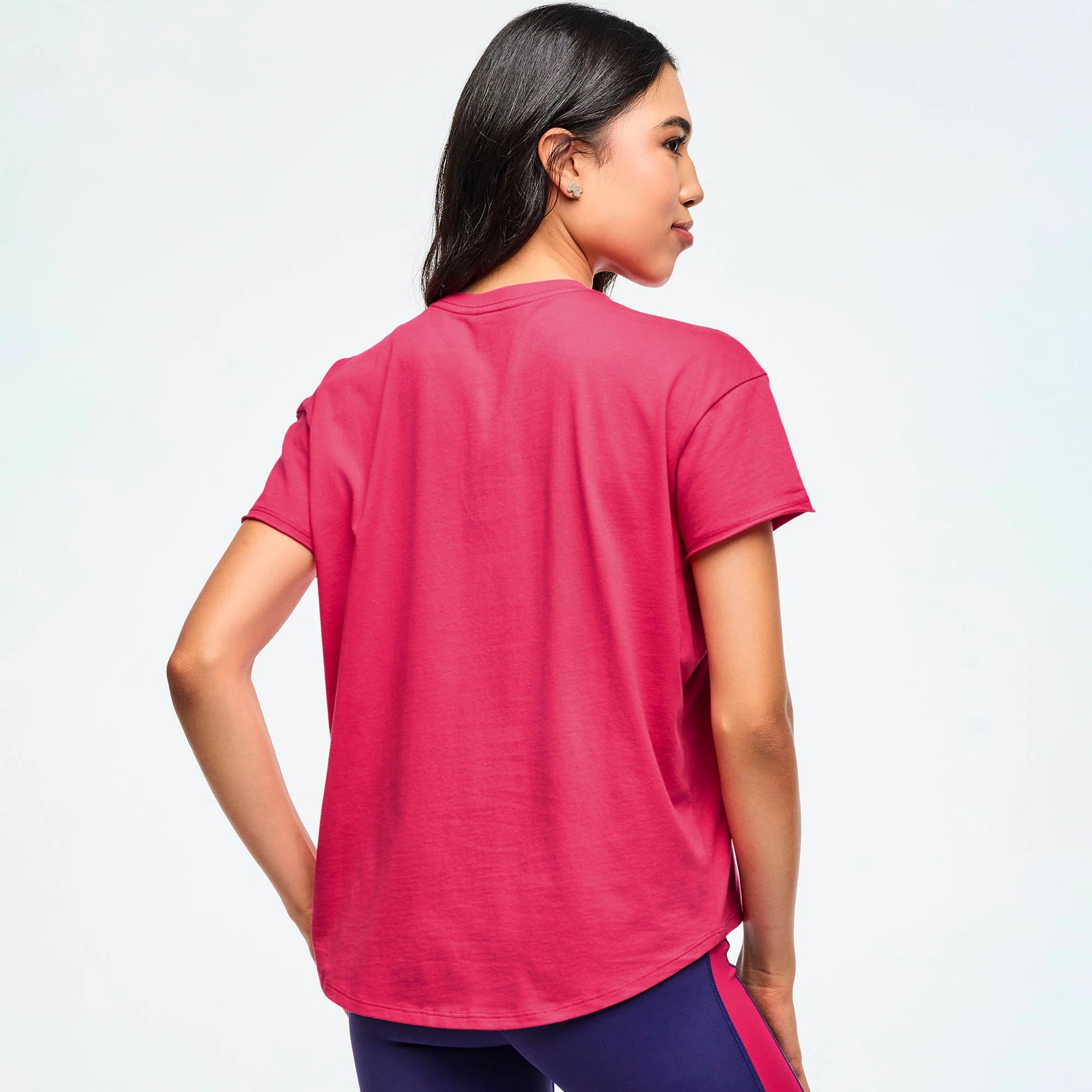 Class of 2001 High Low Crew Neck Top Z1