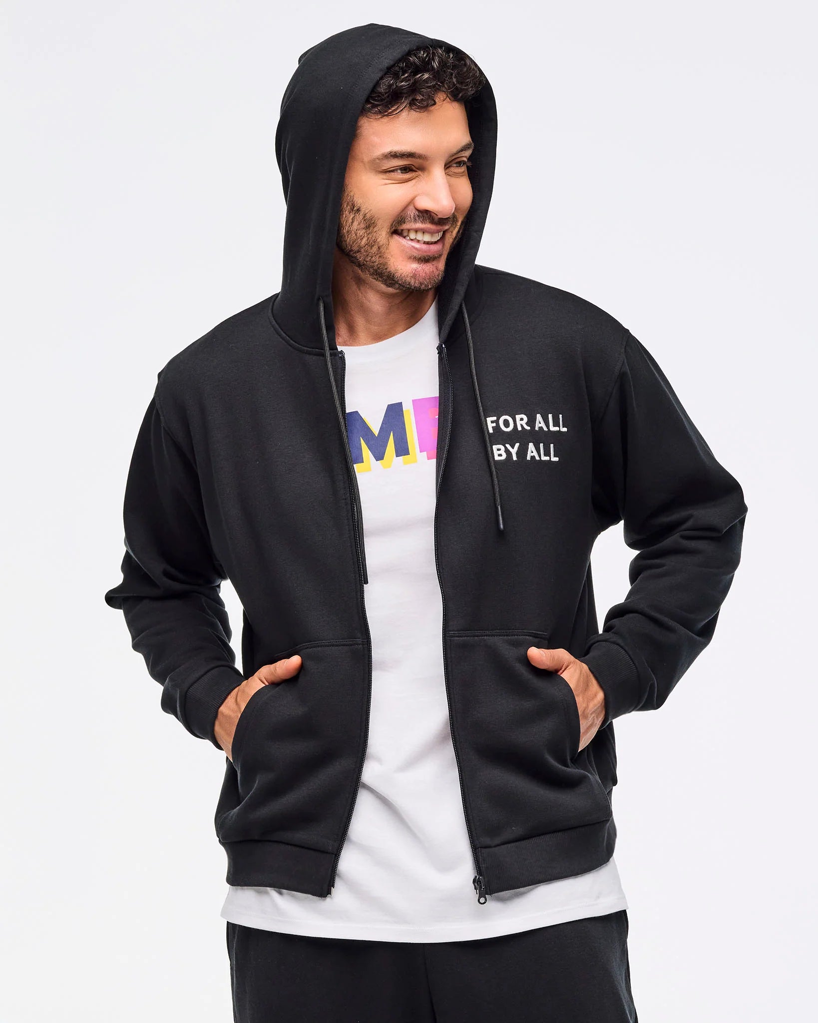 Zumba Multicolor Logo Zip-Up Hoodie - Z23