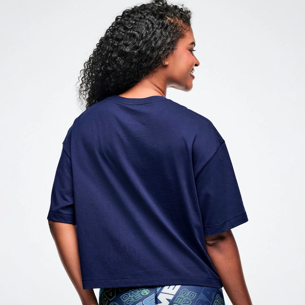Jean Jamz Oversized Boxy Crop Top Z21
