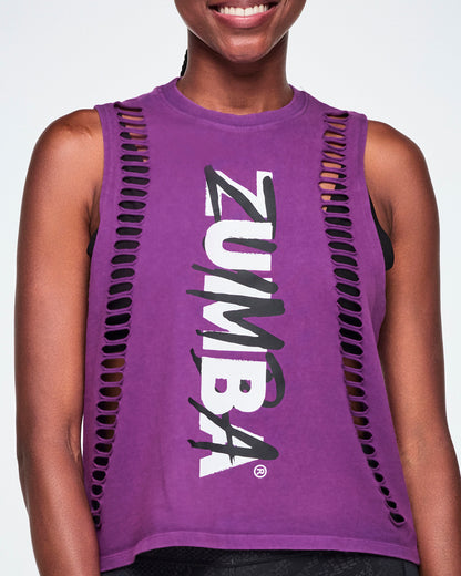 Rock 'n' Roll Muscle Tank With Slashes