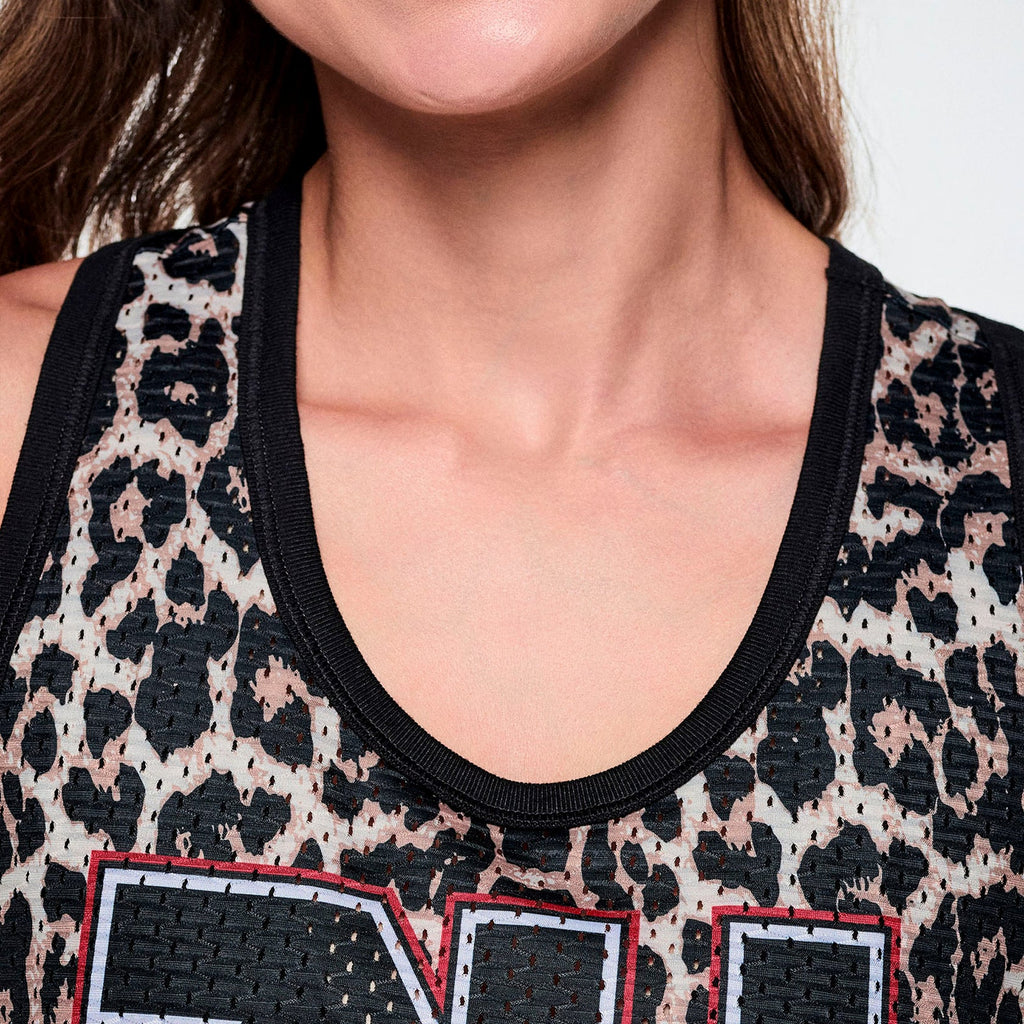 Rock 'n' Roll Basketball Tank With Curved Hem Z19