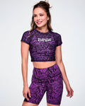 Rock 'n' Roll Cap Sleeve Crop Top