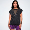 Rock 'n' Roll Loose Top With Mesh Z22