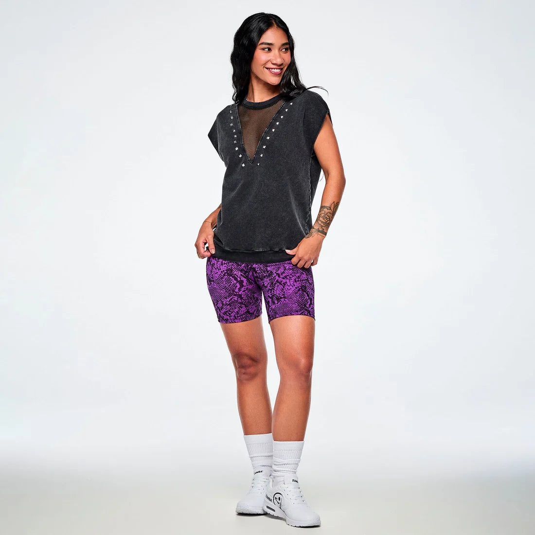 Rock 'n' Roll Loose Top With Mesh Z22