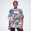 Rock 'n' Roll Oversized Drop Shoulder Tee Z5