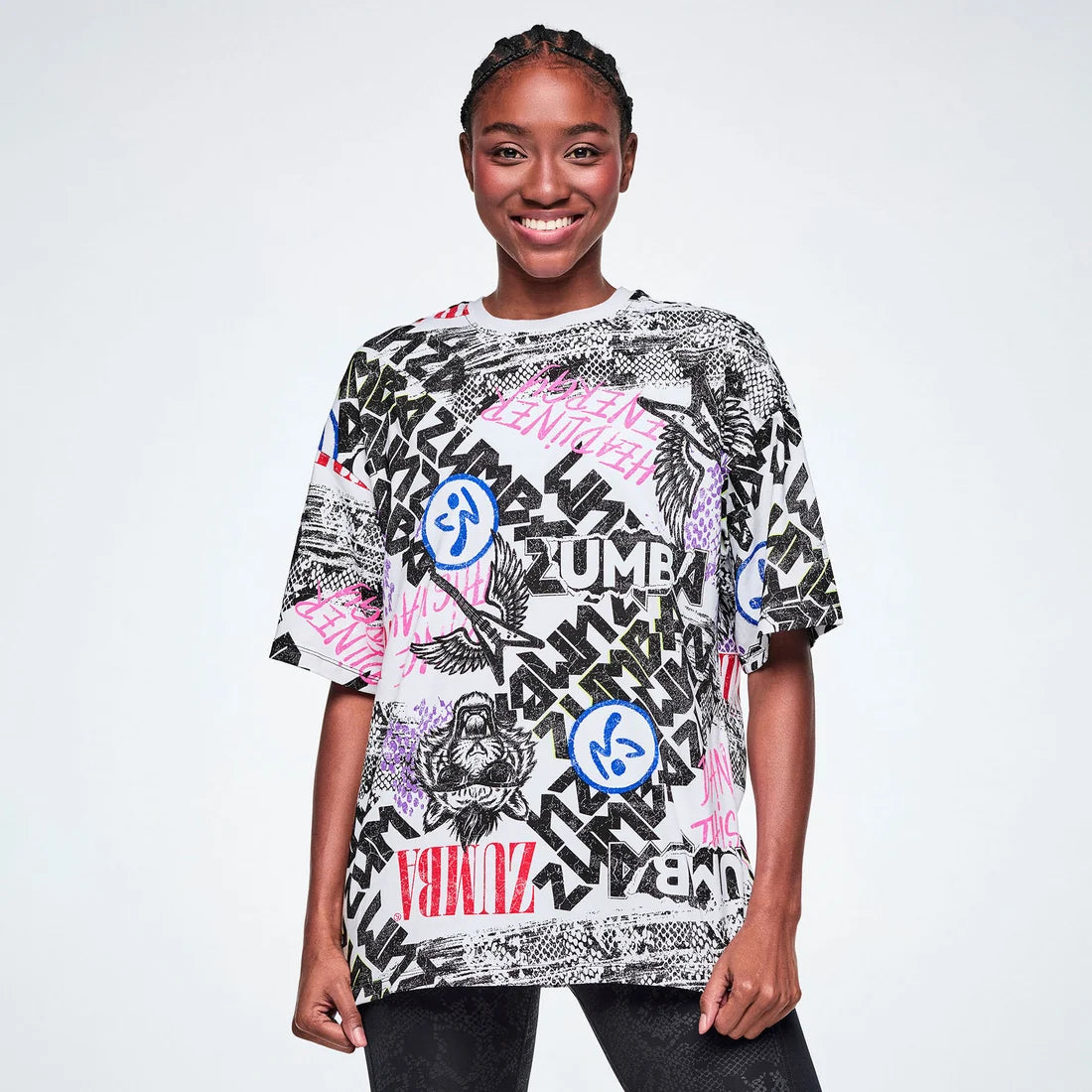 Rock 'n' Roll Oversized Drop Shoulder Tee Z5