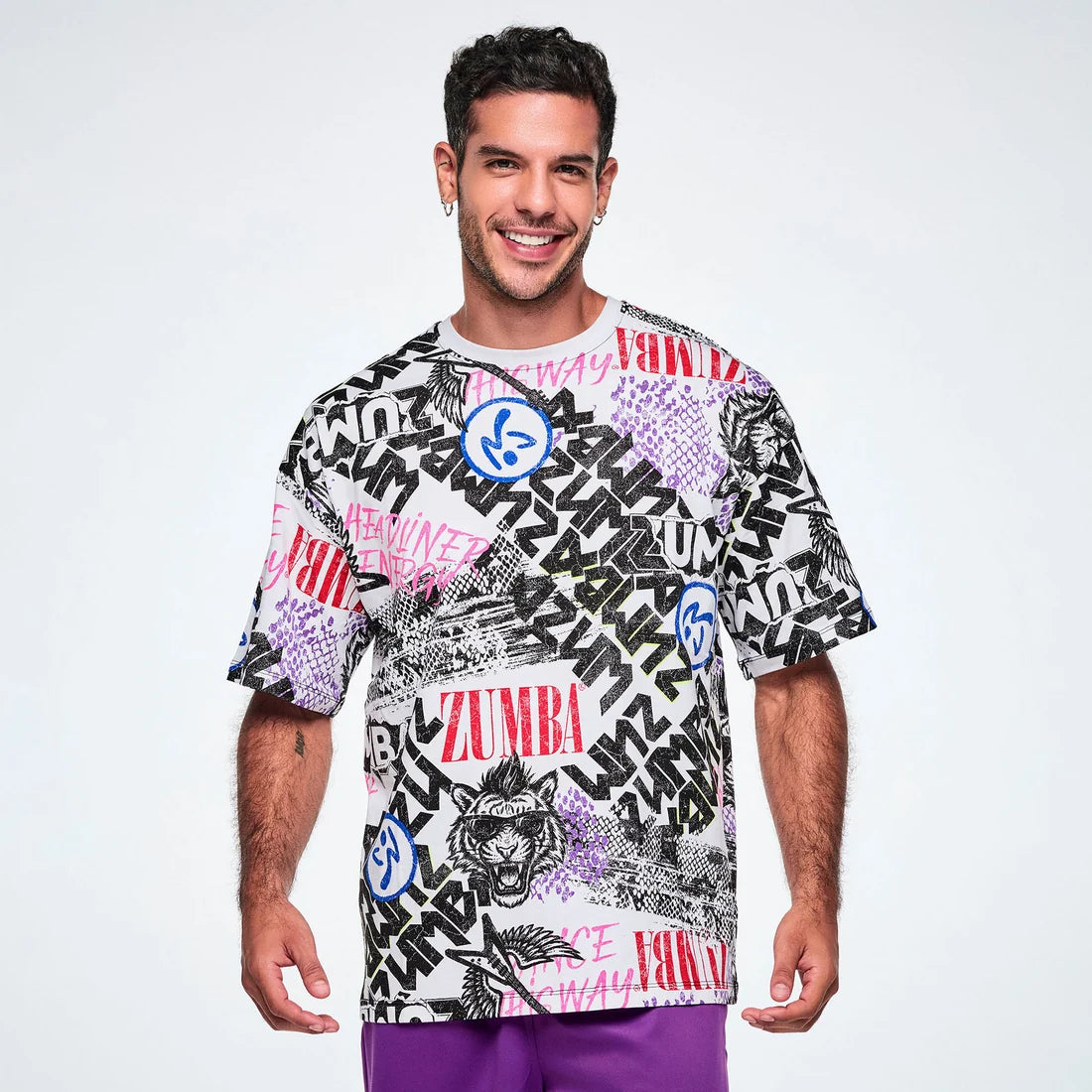 Rock 'n' Roll Oversized Drop Shoulder Tee Z5