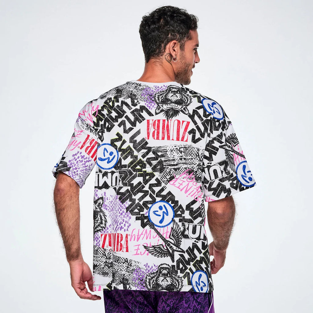 Rock 'n' Roll Oversized Drop Shoulder Tee Z5