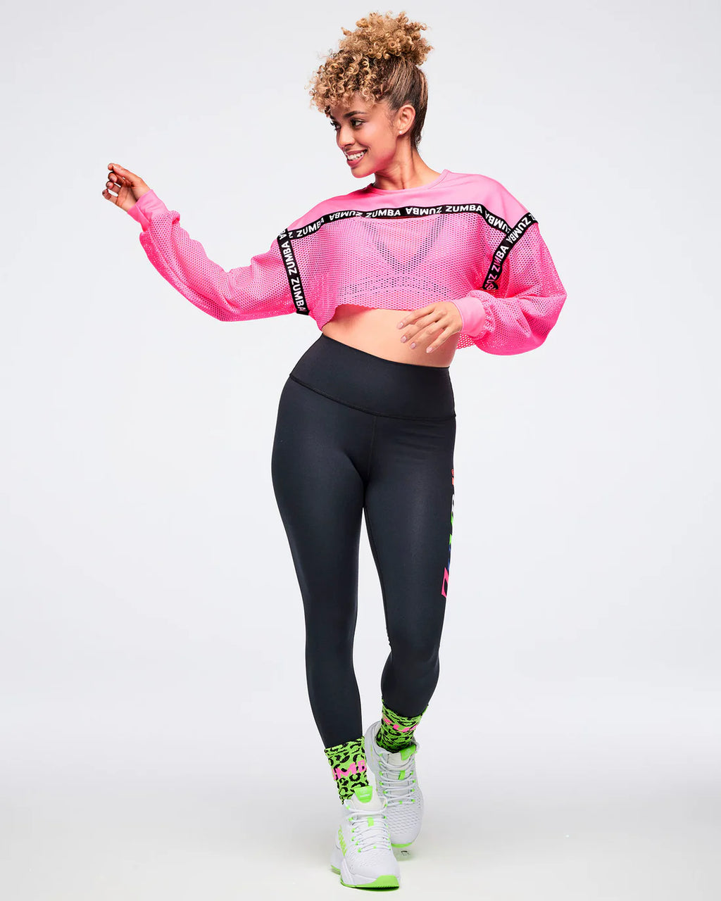Dale-Z Long Sleeve Crew Neck Crop Top