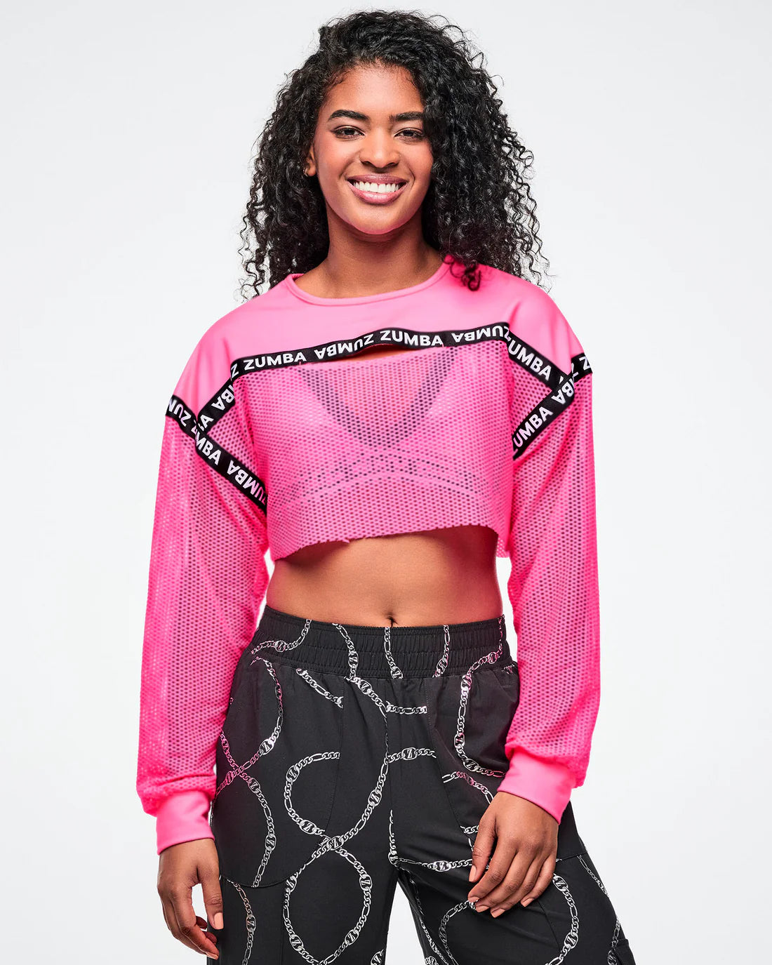 Dale-Z Long Sleeve Crew Neck Crop Top