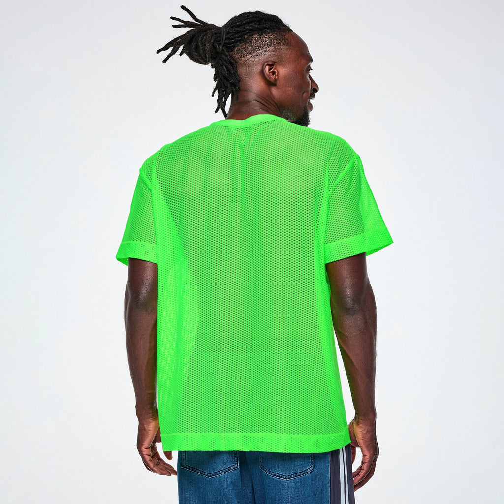 Ultrabright Mesh Boxy Top