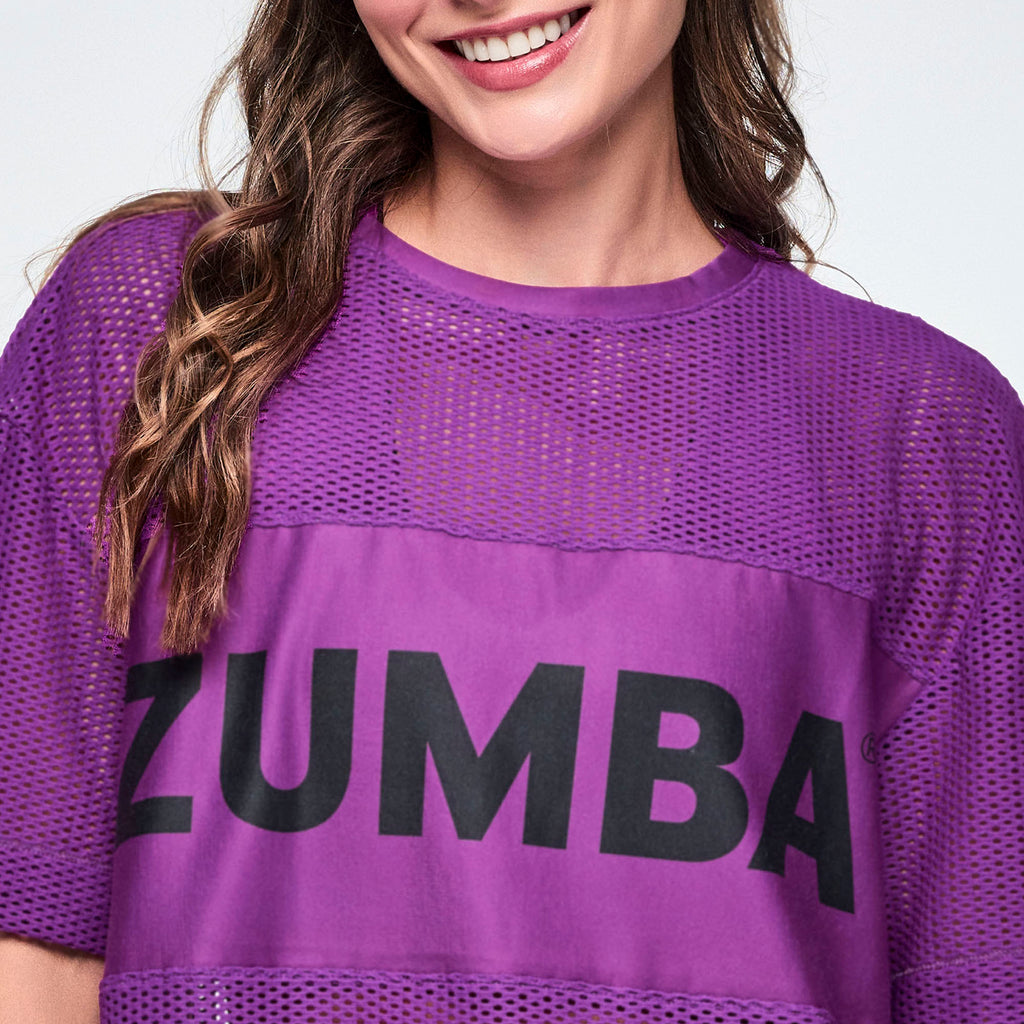 Ultrabright Mesh Boxy Top