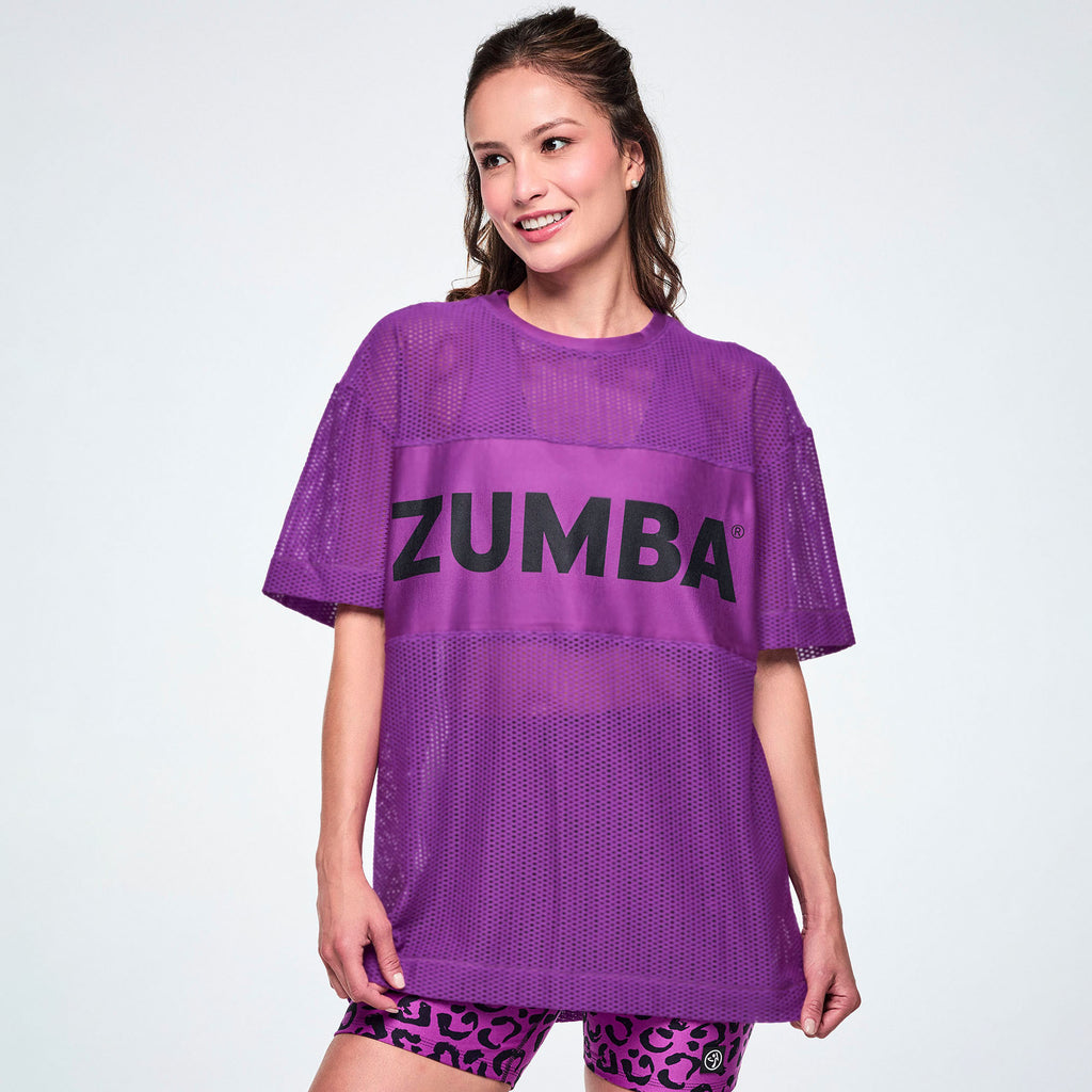 Ultrabright Mesh Boxy Top