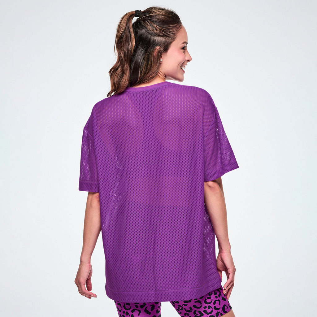 Ultrabright Mesh Boxy Top