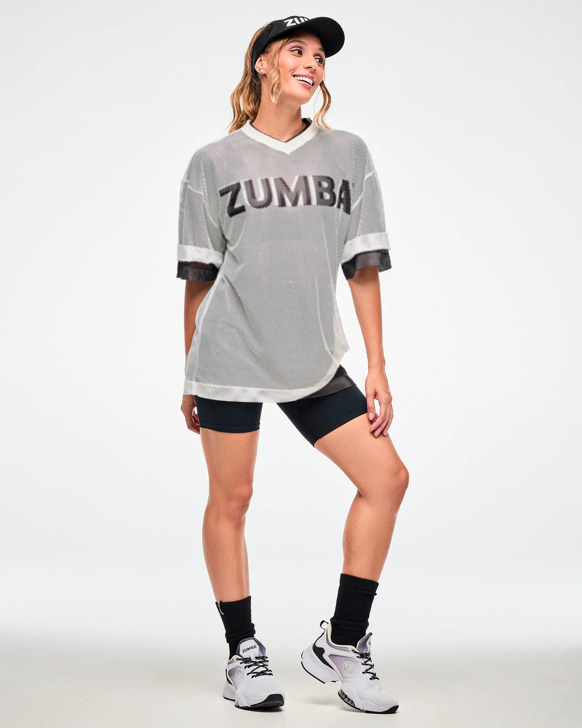 Zumba Basic Oversized Mesh V-Neck